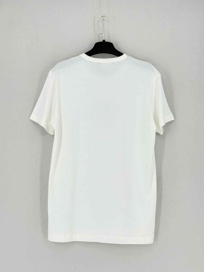 Pre - loved DOLCE & GABBANA White Logo Print Size XL T-shirt at Reems Closet