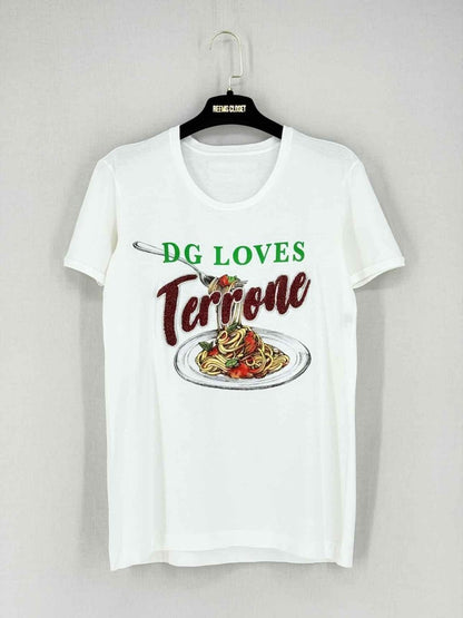 Pre - loved DOLCE & GABBANA White Multicolor Size US 0 T-shirt at Reems Closet