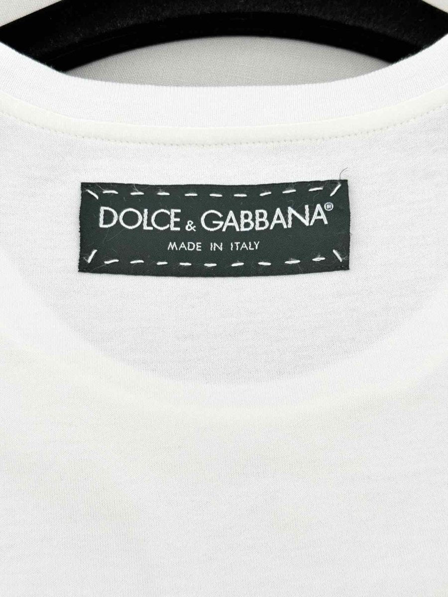 Pre - loved DOLCE & GABBANA White Multicolor Size US 0 T-shirt at Reems Closet