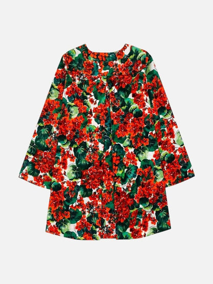 Pre-loved DOLCE & GABBANA White Multicolor Size US 6 Short Dress at Reems Closet