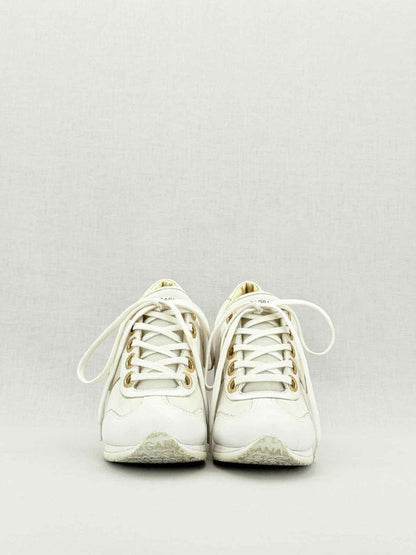Pre - loved DOLCE & GABBANA White Size EU 40 Sneaker Wedges at Reems Closet