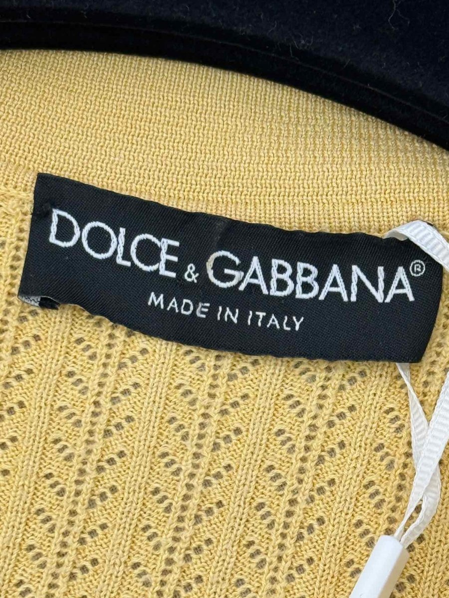 Pre - loved DOLCE & GABBANA Yellow Top at Reems Closet