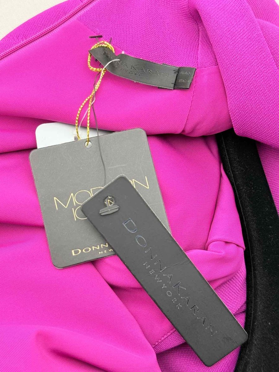 Pre-loved DONNA KARAN Fuchsia Size Small Knee Length Dress at Reems Closet