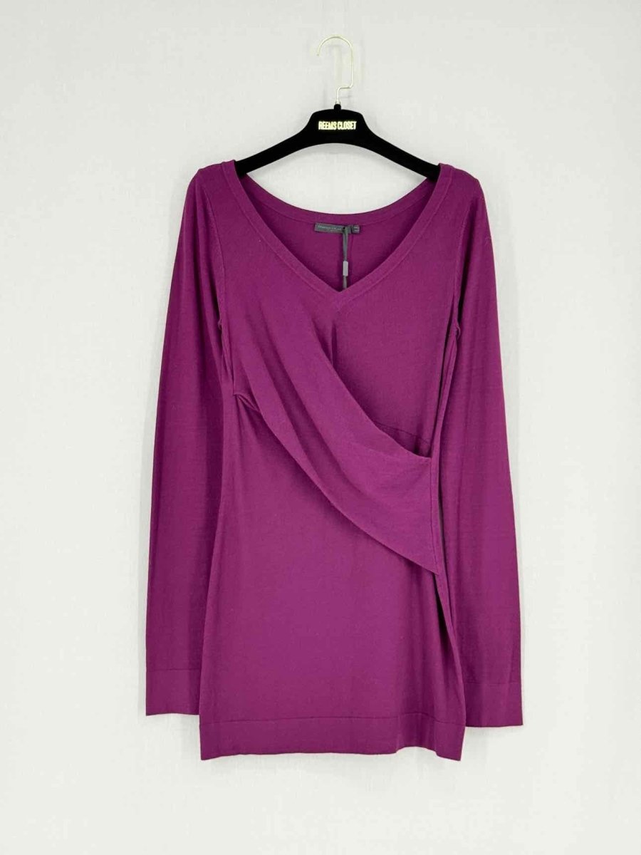 Pre - loved DONNA KARAN jumper dress Purple Size Medium Short Dress at Reems Closet