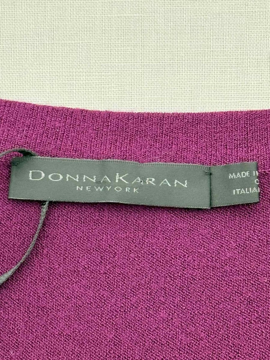 Pre - loved DONNA KARAN jumper dress Purple Size Medium Short Dress at Reems Closet