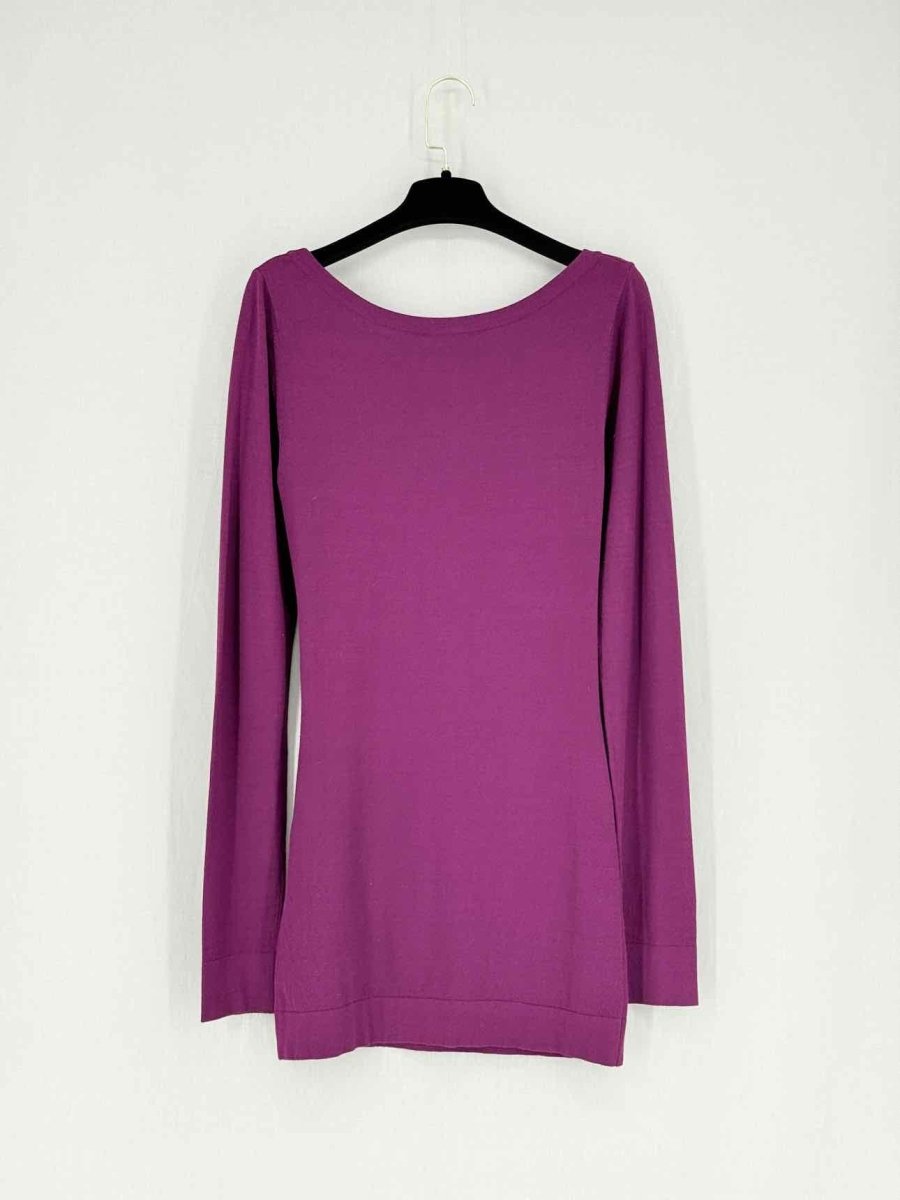 Pre - loved DONNA KARAN jumper dress Purple Size Medium Short Dress at Reems Closet