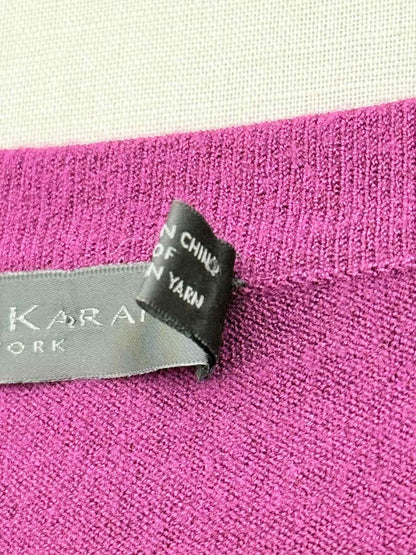 Pre - loved DONNA KARAN jumper dress Purple Size Medium Short Dress at Reems Closet