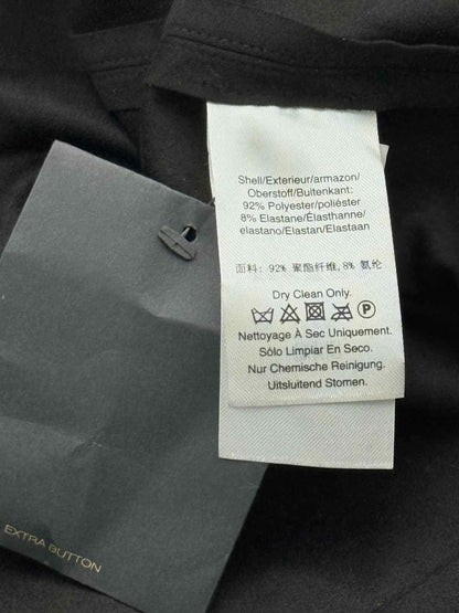 Pre - loved DONNA KARAN Tie Front Black Size US 8 Knee Length Dress at Reems Closet