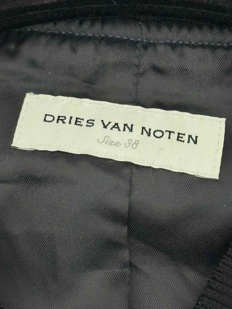 Pre - loved DRIES VAN NOTEN Blue Multicolor Jacquard Jacket at Reems Closet