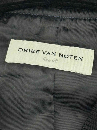Pre - loved DRIES VAN NOTEN Blue Multicolor Jacquard Jacket at Reems Closet