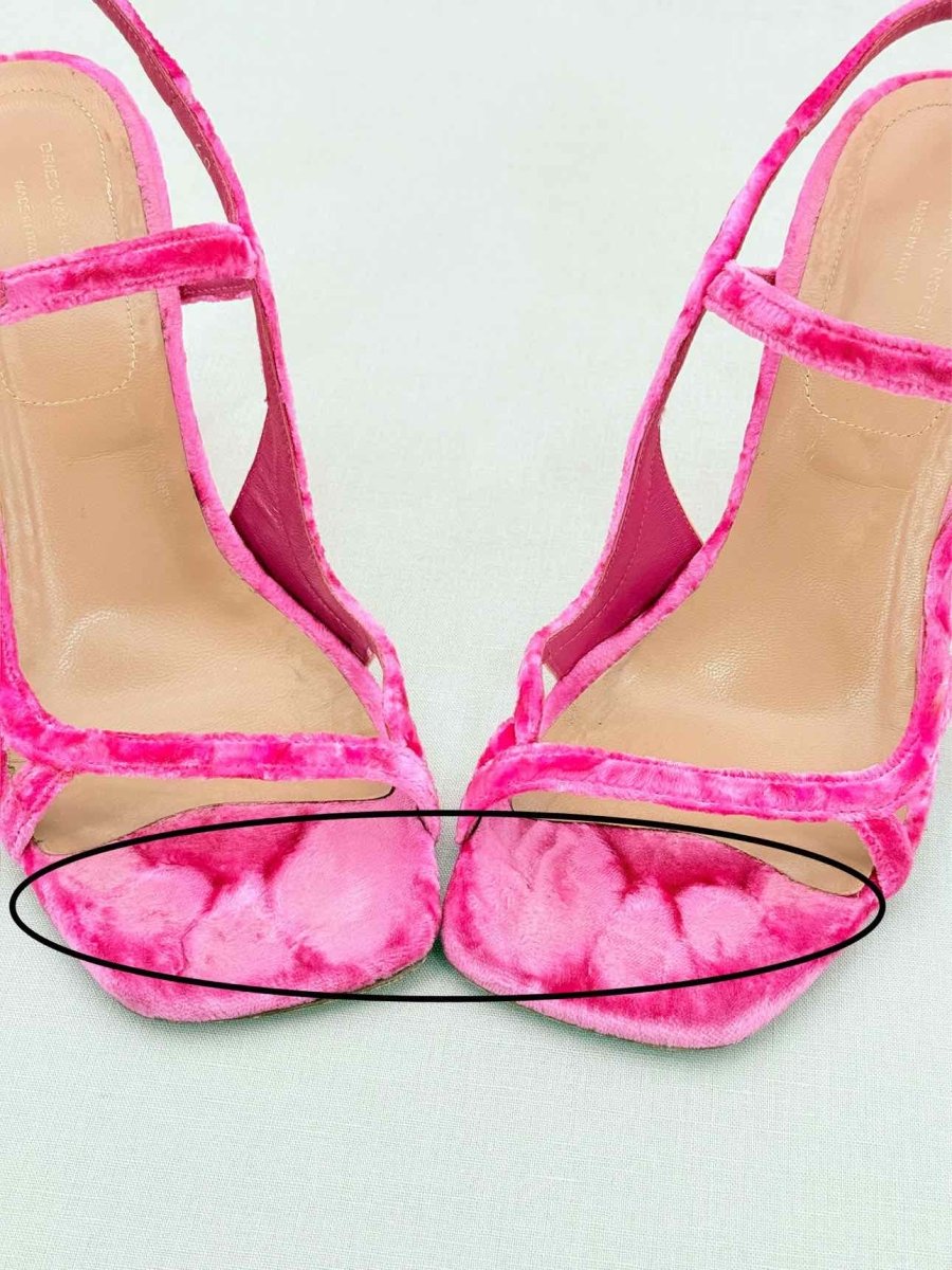 Pre - loved DRIES VAN NOTEN Pink Size EU 40 Heeled Sandals at Reems Closet
