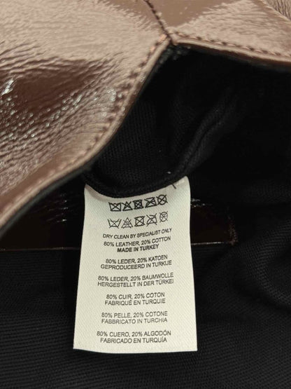 Pre - loved DRIES VAN NOTEN Ruffle Brown Clutch at Reems Closet