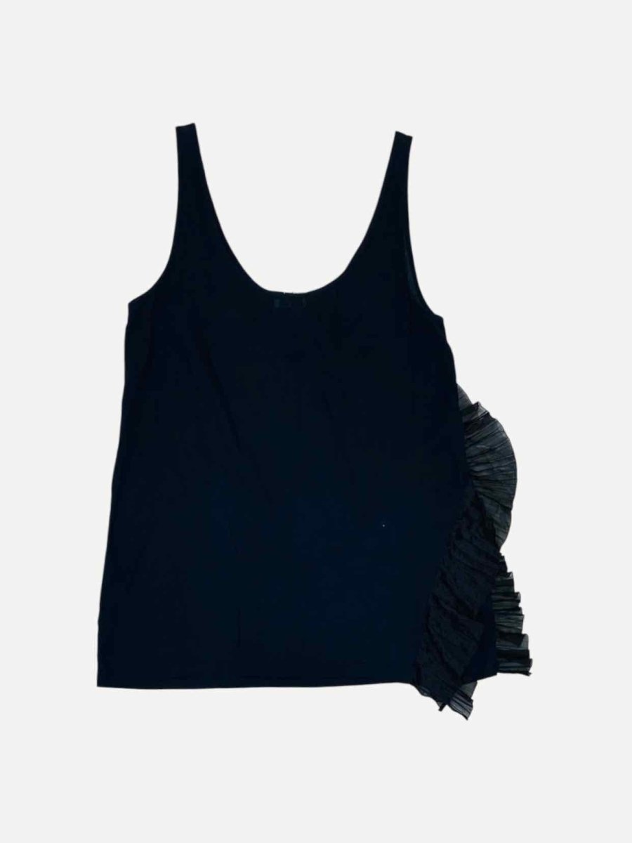 Pre - loved DRIES VAN NOTEN Sleeveless Black Top at Reems Closet