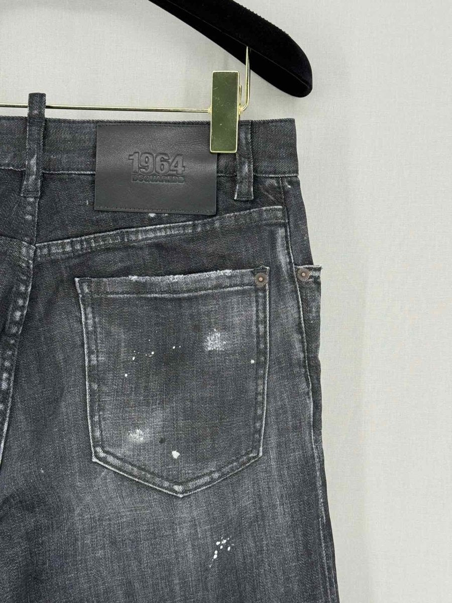 Pre - loved DSQUARED Black Distressed Size US 4 Jeans at Reems Closet