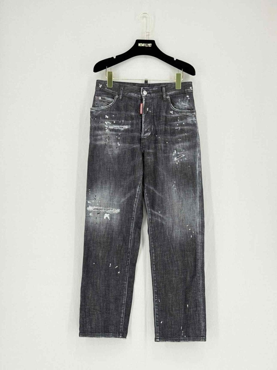 Pre - loved DSQUARED Black Distressed Size US 4 Jeans at Reems Closet