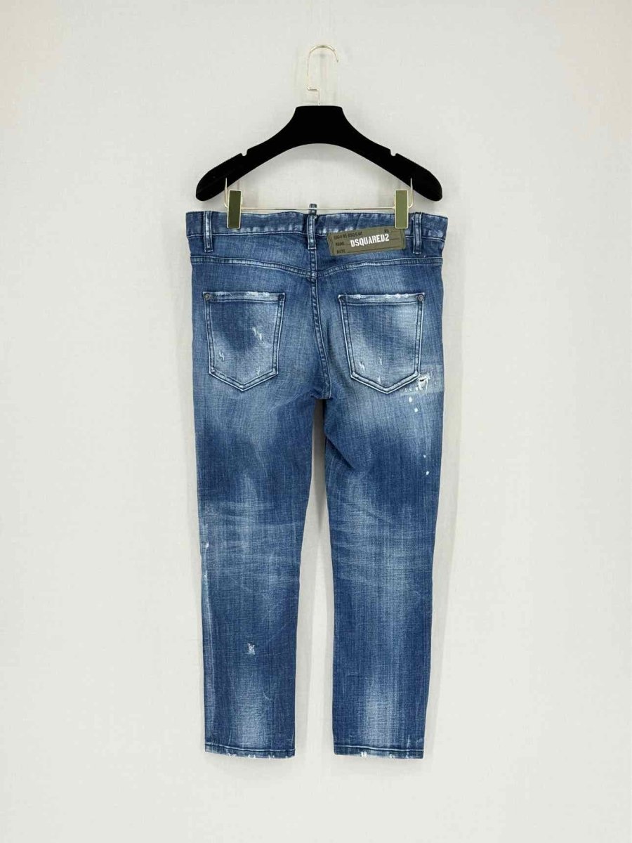 Pre - loved DSQUARED Blue Distressed Size US 2 Jeans at Reems Closet