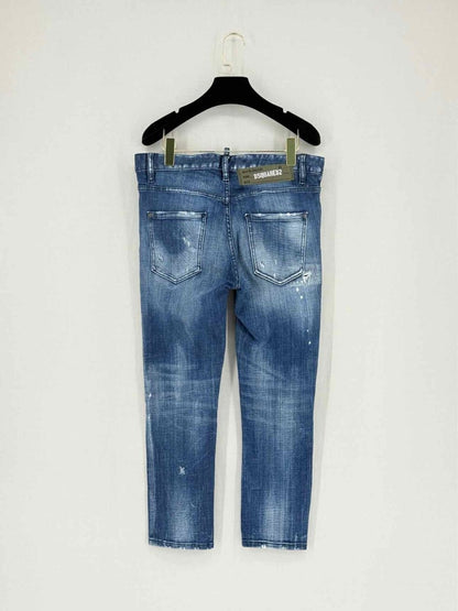 Pre - loved DSQUARED Blue Distressed Size US 2 Jeans at Reems Closet