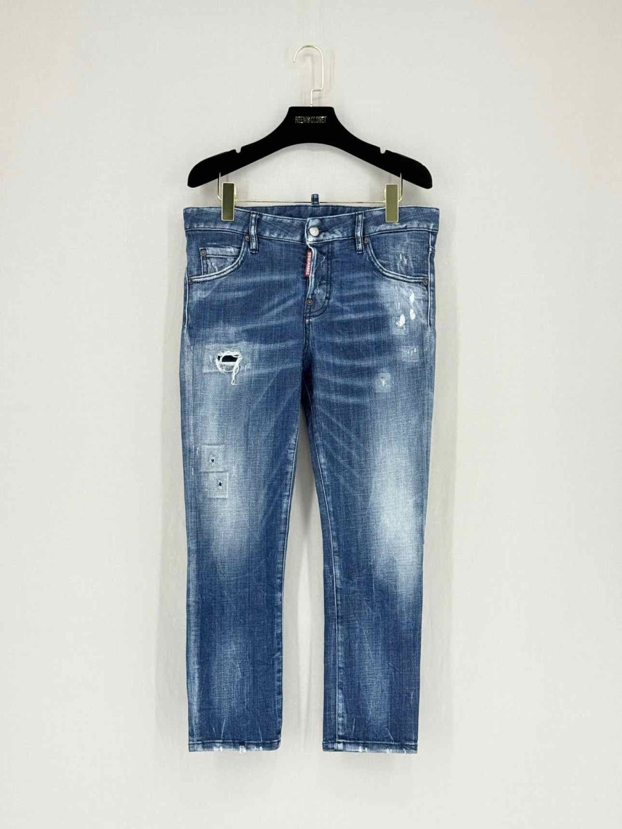 Pre - loved DSQUARED Blue Distressed Size US 2 Jeans at Reems Closet