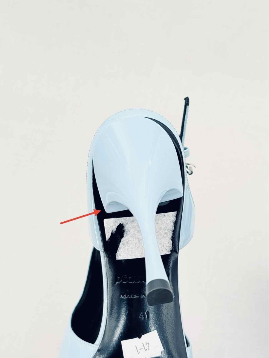 Pre - loved DSQUARED Mary Jane Light Blue Size EU 41 Slingbacks at Reems Closet