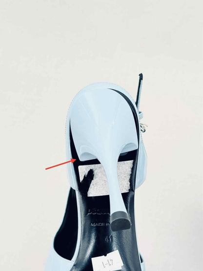 Pre - loved DSQUARED Mary Jane Light Blue Size EU 41 Slingbacks at Reems Closet