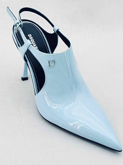 Pre - loved DSQUARED Mary Jane Light Blue Size EU 41 Slingbacks at Reems Closet