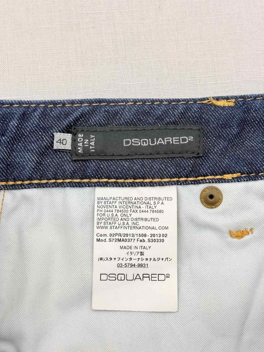 Pre-loved DSQUARED2 Dark Blue Size US 4 Mini Skirt at Reems Closet