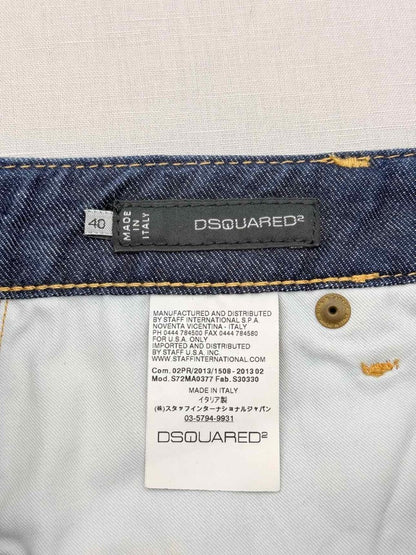 Pre-loved DSQUARED2 Dark Blue Size US 4 Mini Skirt at Reems Closet