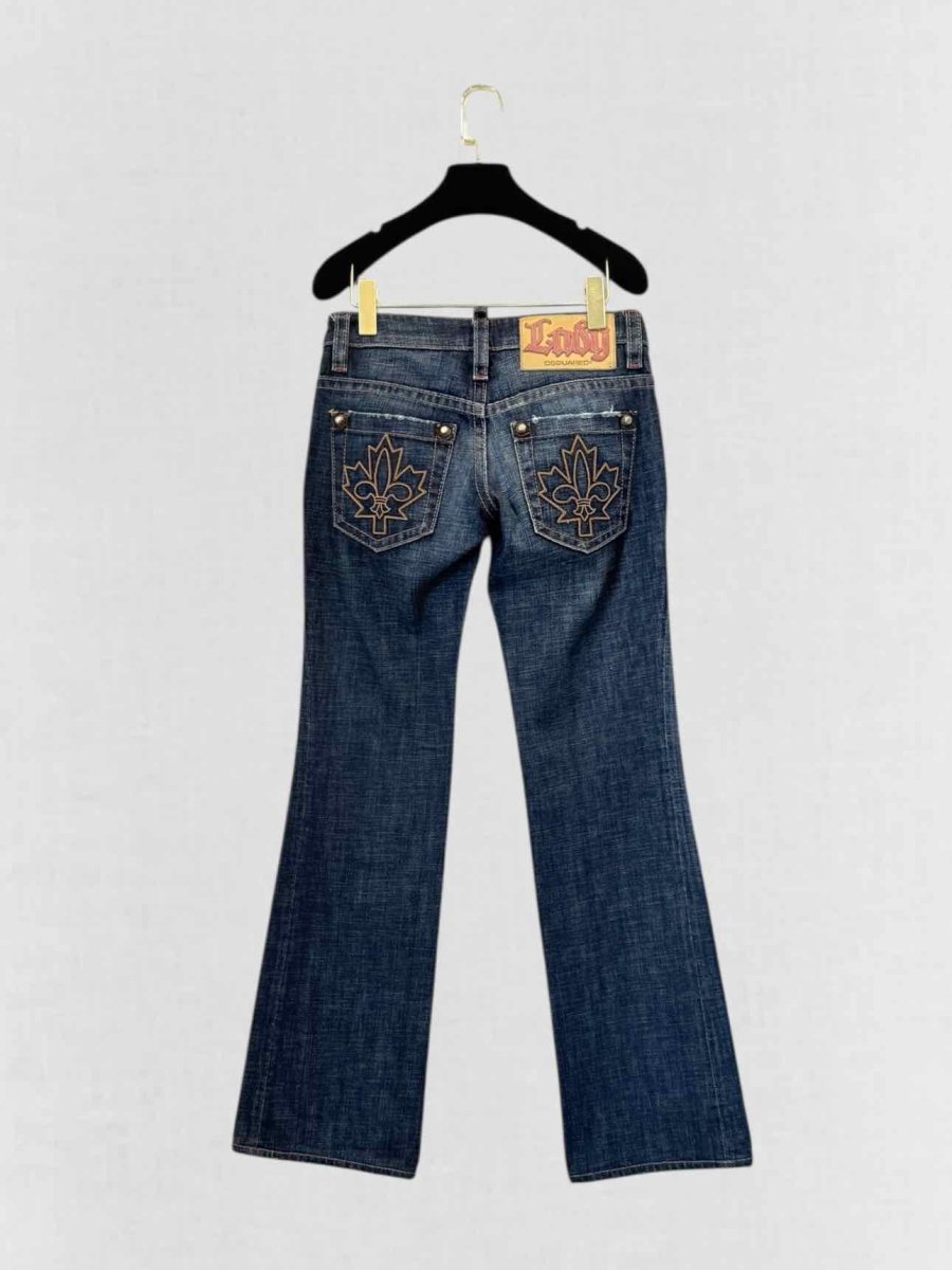 Pre - loved DSQUARED2 Low Rise Blue Size US 2 Jeans at Reems Closet