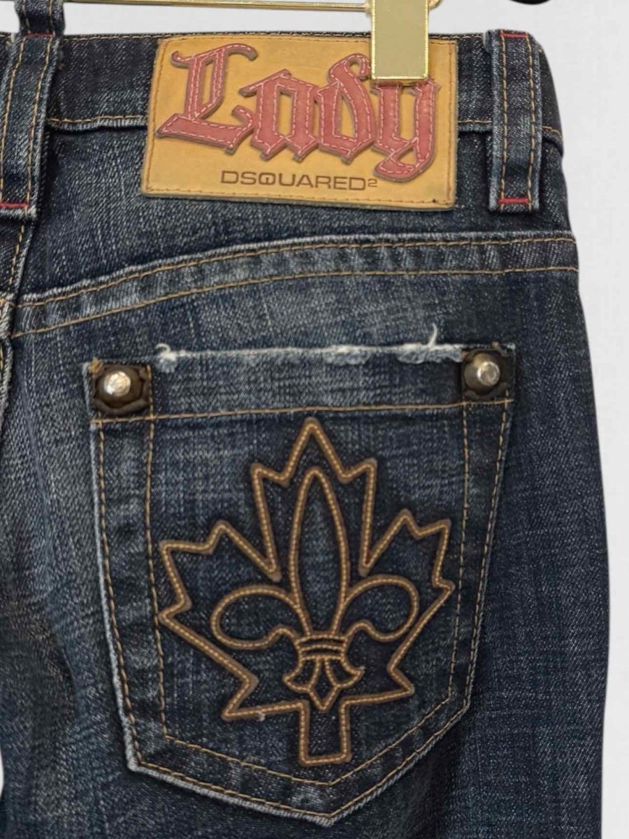 Pre - loved DSQUARED2 Low Rise Blue Size US 2 Jeans at Reems Closet