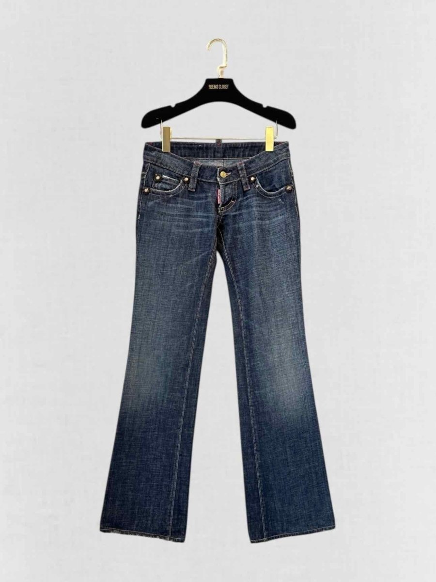 Pre - loved DSQUARED2 Low Rise Blue Size US 2 Jeans at Reems Closet