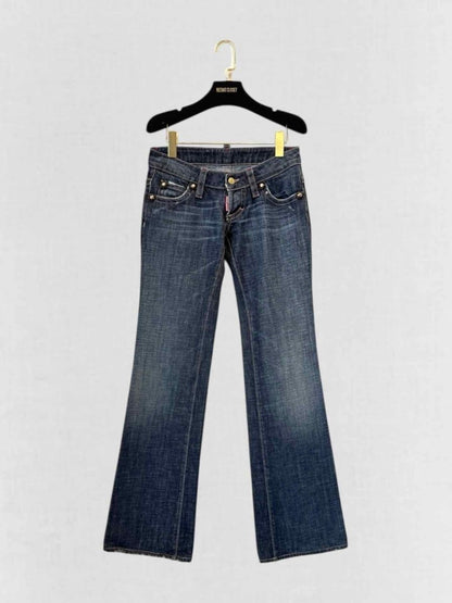 Pre - loved DSQUARED2 Low Rise Blue Size US 2 Jeans at Reems Closet