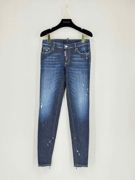 Pre - loved DSQUARED2 Low Waist Blue Size 38 Jeans at Reems Closet