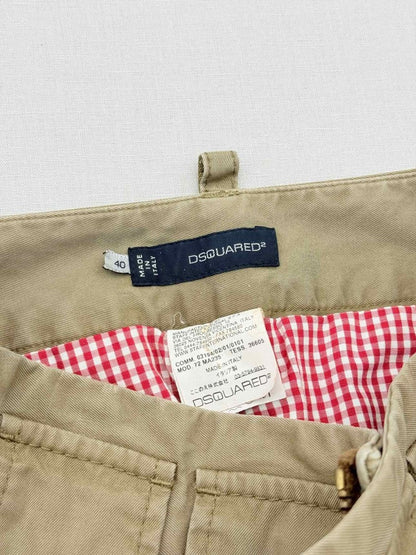 Pre-loved DSQUARED2 Military Khaki Size US 4 Mini Skirt at Reems Closet