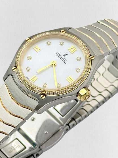 Pre - loved EBEL Diamond Wave Ladies Watch at Reems Closet