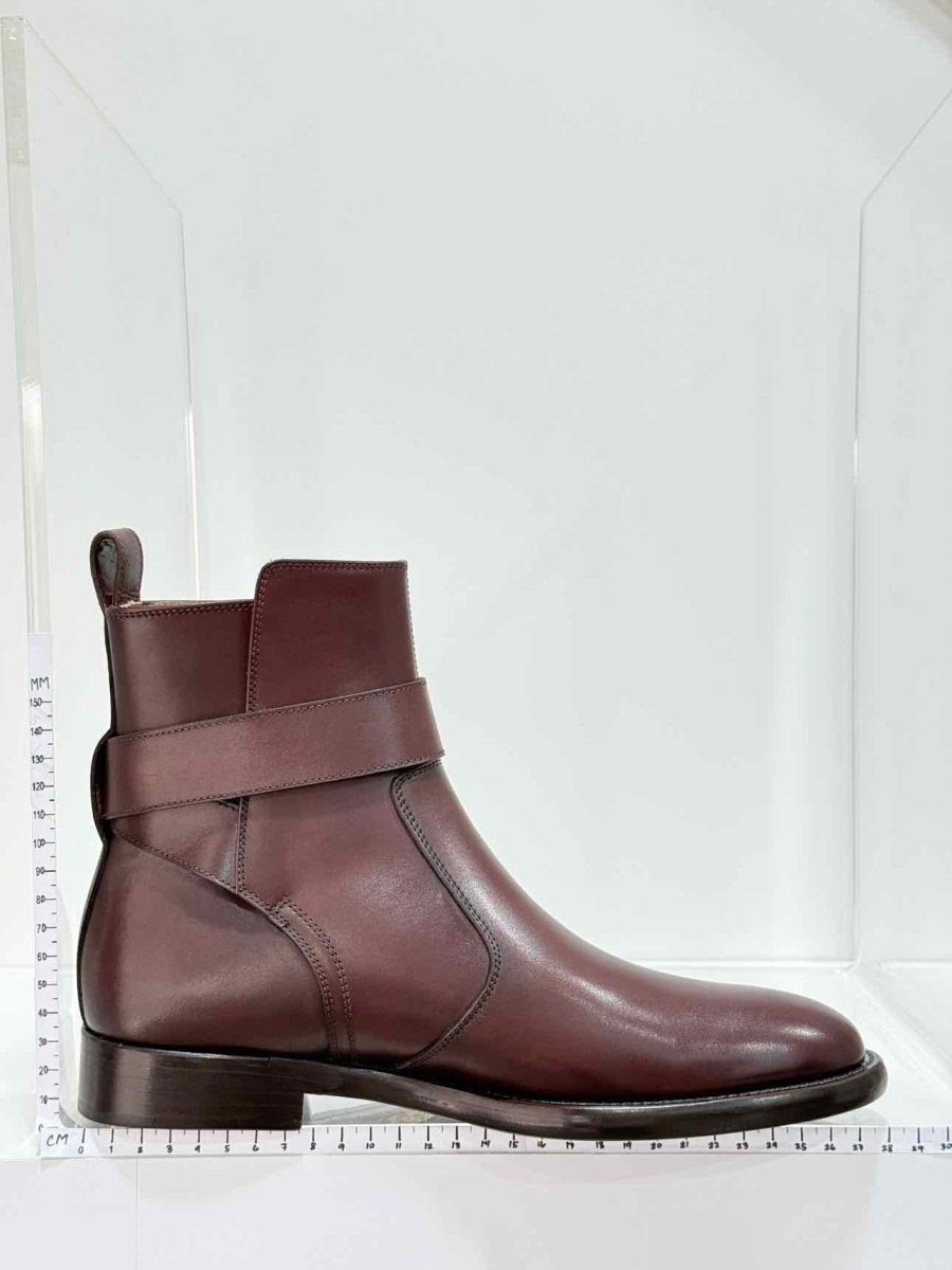 Pre - loved EDHEN Burgundy Size EU 38 Ankle Boots at Reems Closet