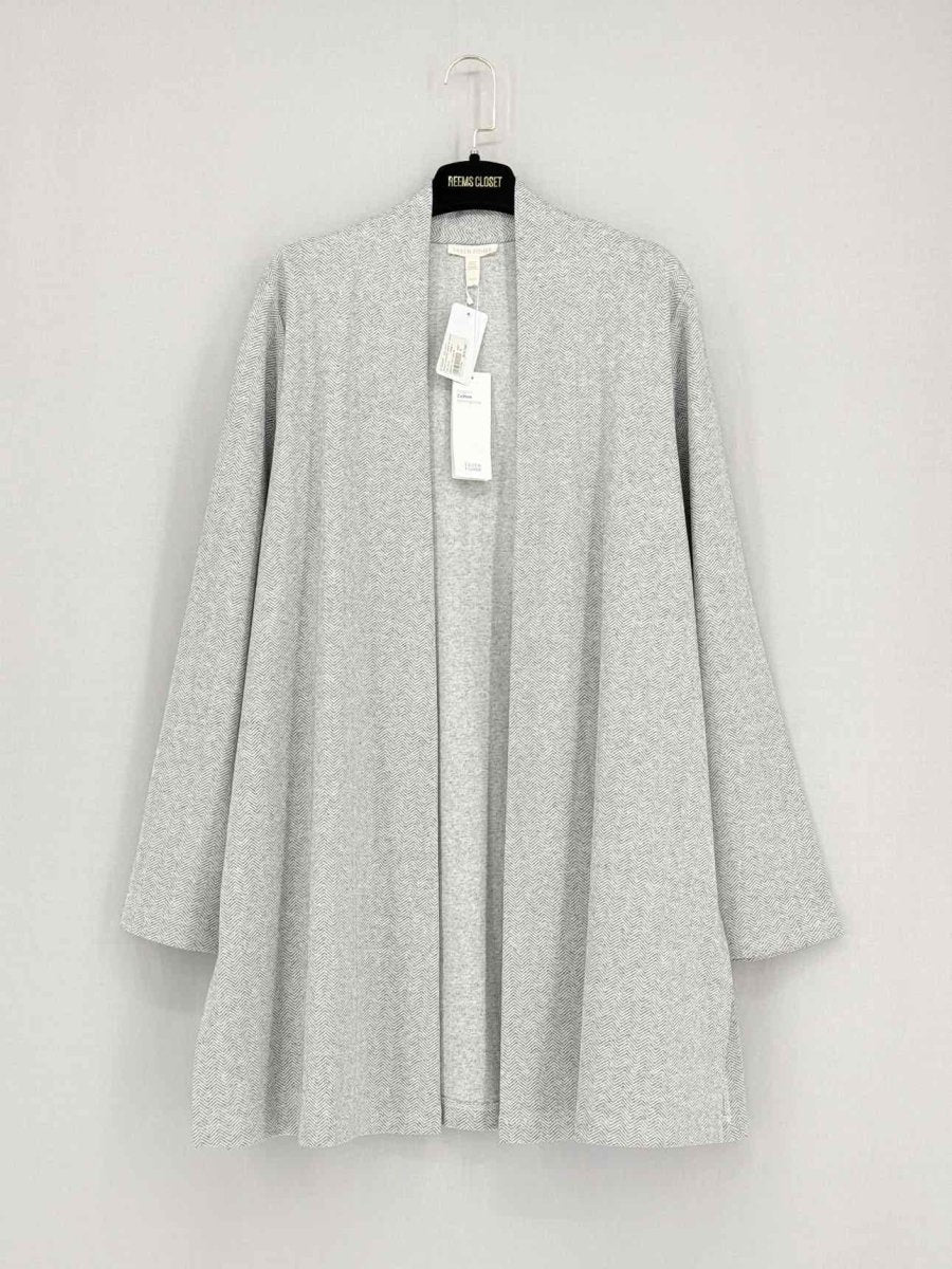 Pre - loved EILEEN FISHER Grey Size Medium Cardigan at Reems Closet
