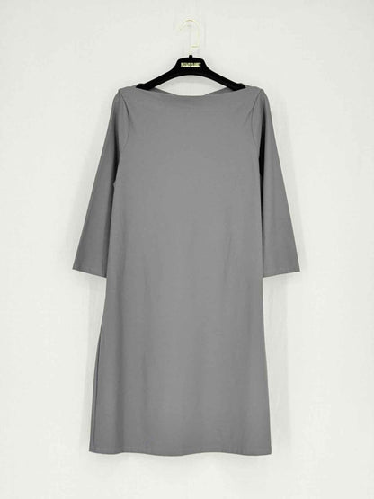 Pre - loved EILEEN FISHER Grey Size Small Short Dress at Reems Closet