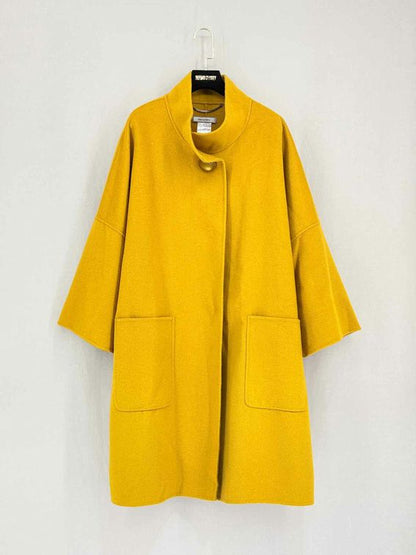 Pre-loved ELENA MIRO Yellow Size US 16 Coat at Reems Closet