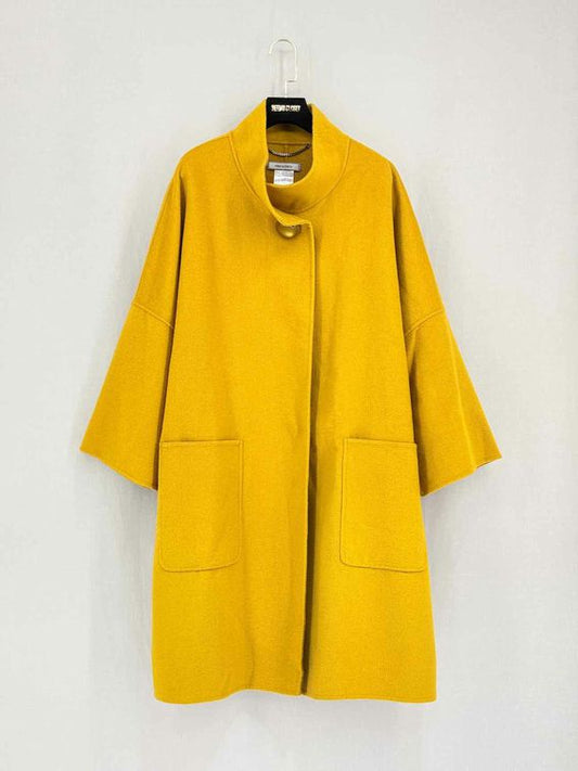 Pre-loved ELENA MIRO Yellow Size US 16 Coat at Reems Closet