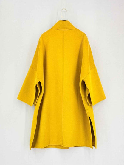 Pre-loved ELENA MIRO Yellow Size US 16 Coat at Reems Closet