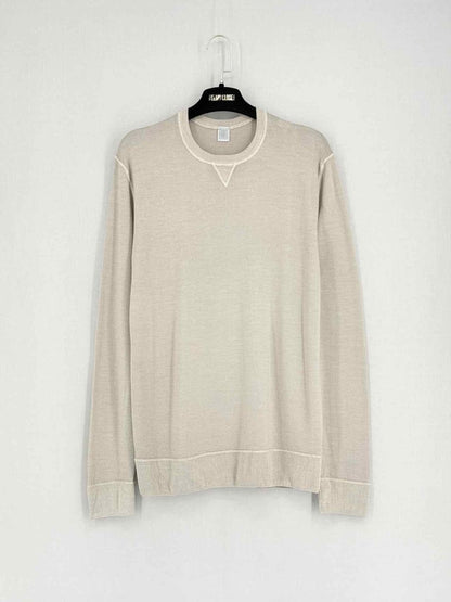 Pre - loved ELEVENTY Round Neck Beige Size Large Sweater at Reems Closet