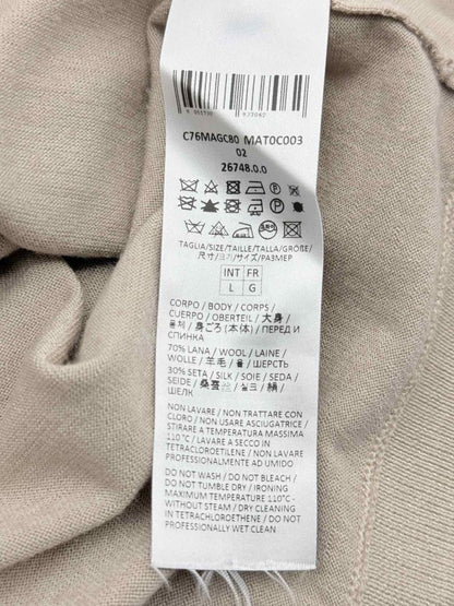 Pre - loved ELEVENTY Round Neck Beige Size Large Sweater at Reems Closet
