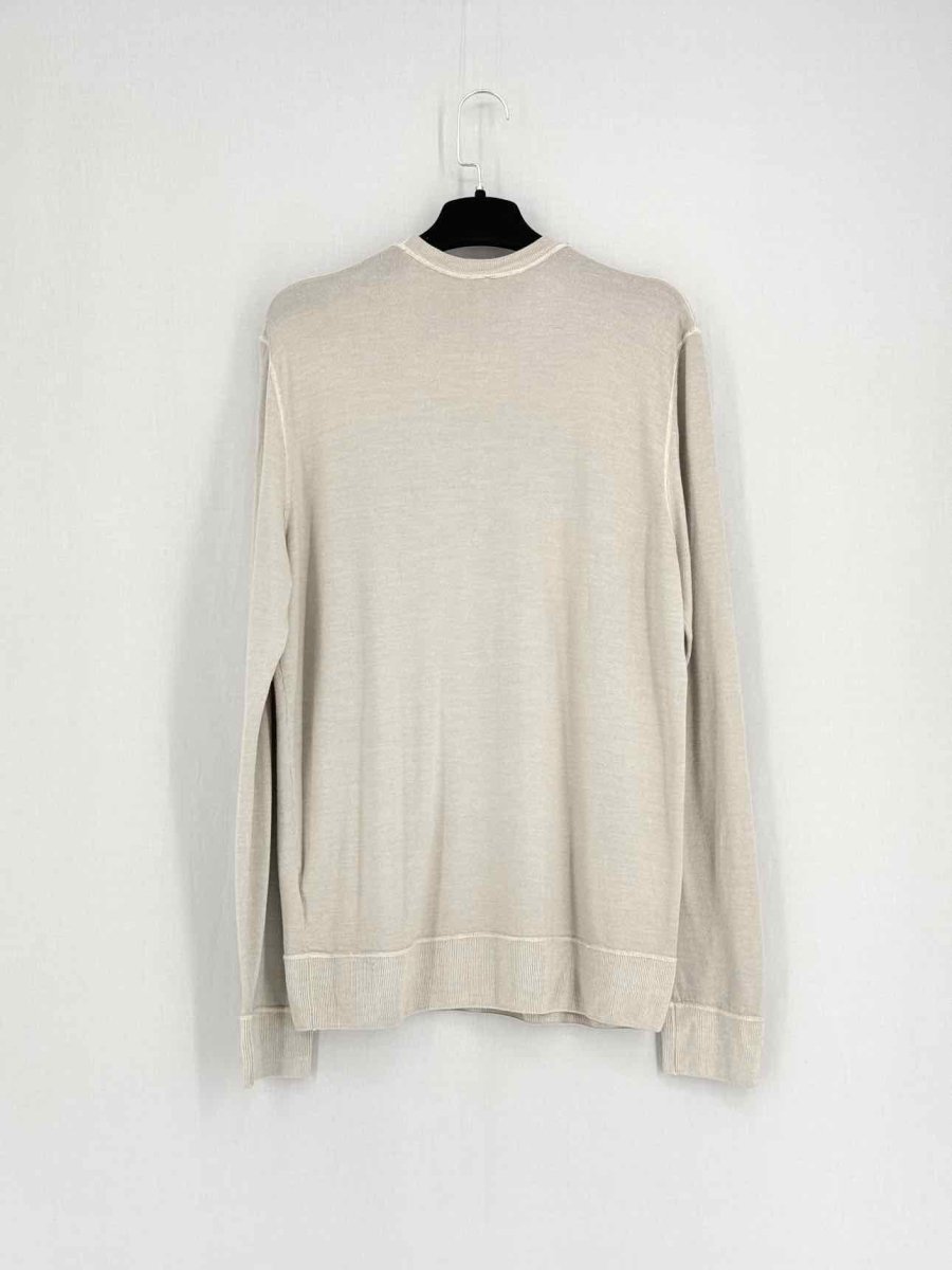 Pre - loved ELEVENTY Round Neck Beige Size Large Sweater at Reems Closet