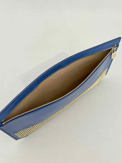 Pre - loved ELIE SAAB Blue Clutch at Reems Closet