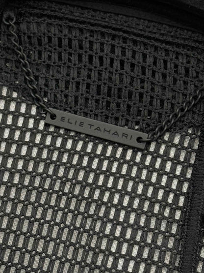 Pre - loved ELIE TAHARI Black Cannage Size Medium Cardigan at Reems Closet