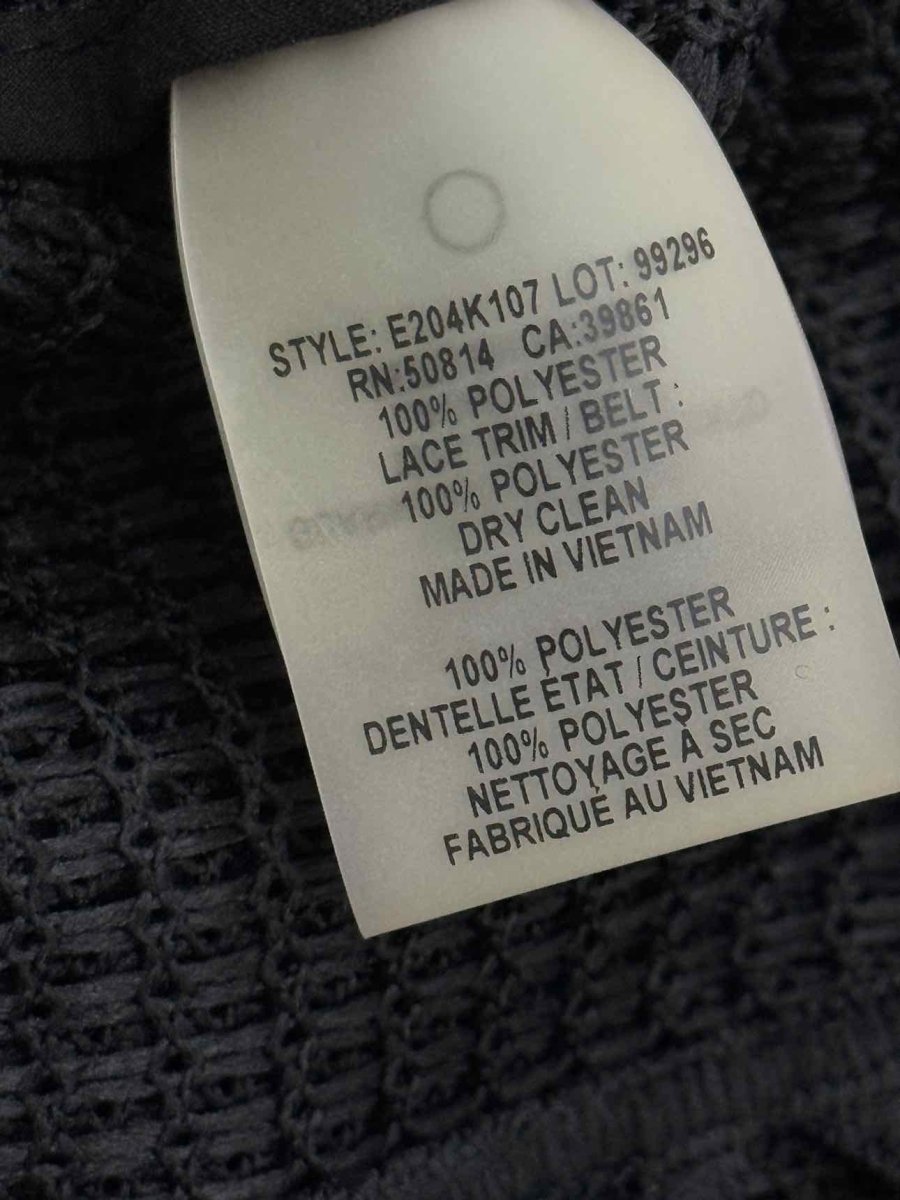 Pre - loved ELIE TAHARI Black Cannage Size Medium Cardigan at Reems Closet