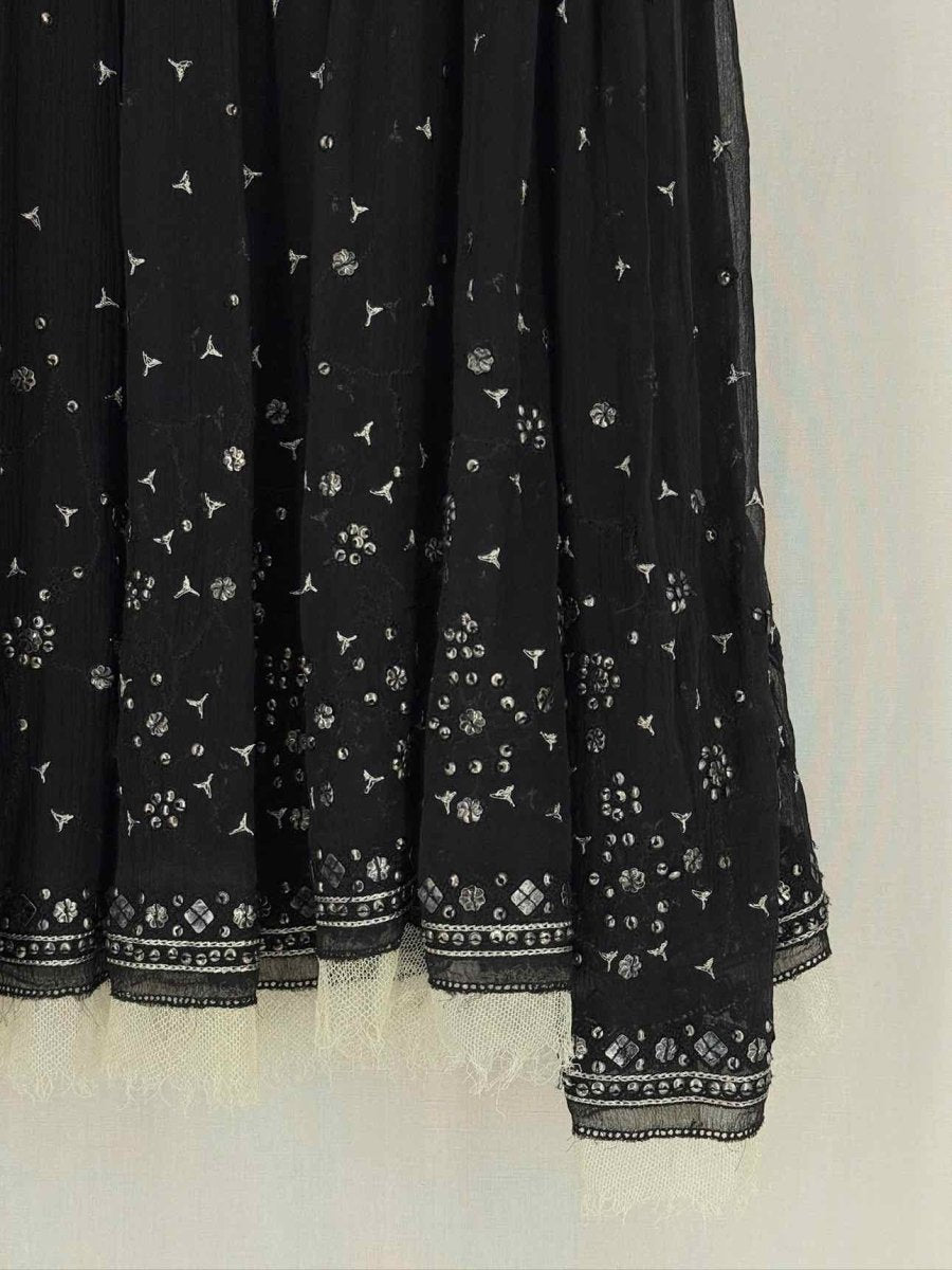Pre - loved ELIE TAHARI Black Size XLarge Knee Length Skirt at Reems Closet
