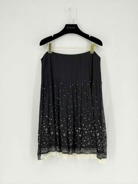 Pre - loved ELIE TAHARI Black Size XLarge Knee Length Skirt at Reems Closet