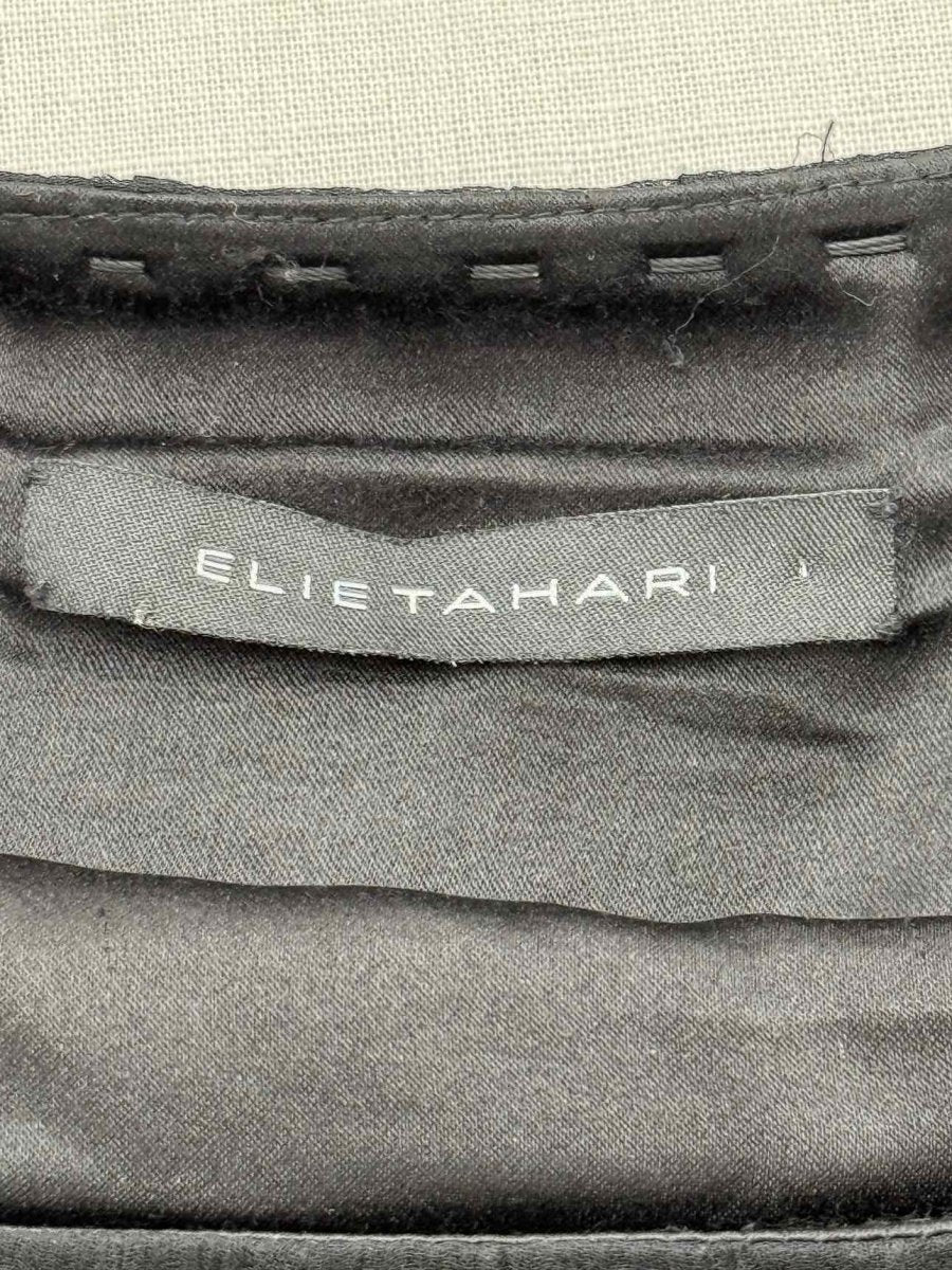 Pre - loved ELIE TAHARI Black Size XLarge Knee Length Skirt at Reems Closet