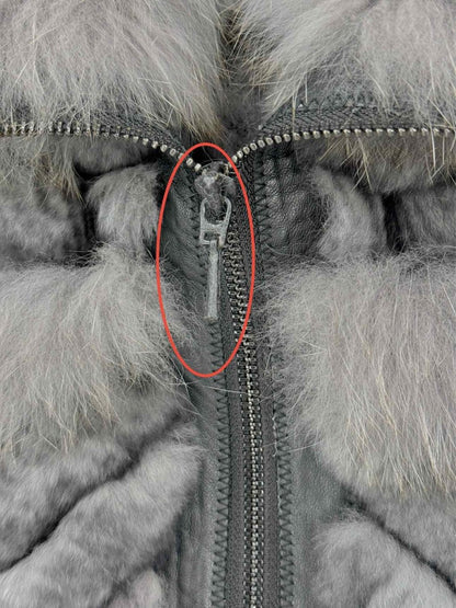 Pre-loved ELIE TAHARI Grey Size Medium Gilet at Reems Closet
